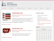 Tablet Screenshot of institutocossettini.com.ar